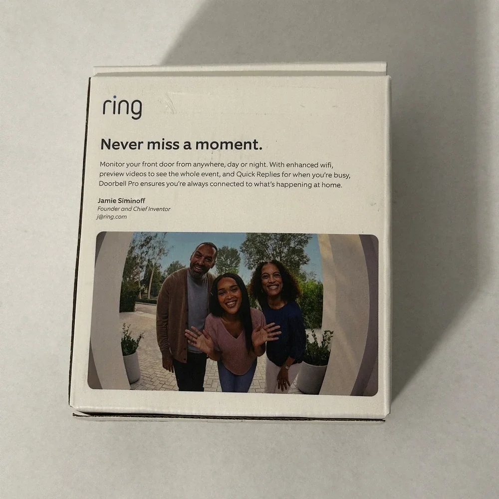 Ring Video Doorbell Pro HD Wi-Fi Smart Doorbell Motion Detection Two-Way Talk Up